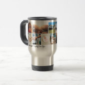 Liebe-Lachen glücklich immer nach Reisebecher (Vorderseite Links)