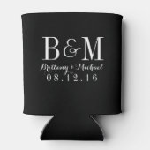 Liebe Lachen glücklich je nach Hochzeit Dosenkühler (Rückseite)