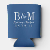 Liebe Lachen glücklich je nach Hochzeit Dosenkühler (Rückseite)