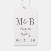 Liebe Lachen glücklich je nach Hochzeit Geschenkanhänger (Rückseite)