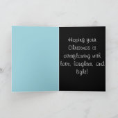 Liebe Lachen & Light Christmas Grußkarte Dankeskarte (Innenseite)