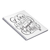 Liebe Lachen & magische Erinnerungen Buchstaben Notizblock (Rechte Seite)