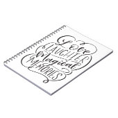 Liebe Lachen & magische Erinnerungen Buchstaben Notizblock (Linke Seite)