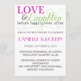 Liebe & Lachen Probe Einladung