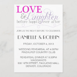 Liebe & Lachen Probe Einladung