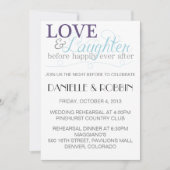 Liebe & Lachen Probe Einladung (Vorderseite)