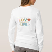 Liebe, Lachen T-Shirt (Rückseite)