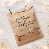 Liebe Lachen und ein Cookie für nach Hochzeit Geschenktütchen (Ausgeschnitten)