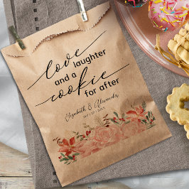 Liebe Lachen und ein Cookie für nach Hochzeit Geschenktütchen