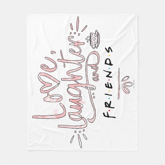 Liebe, Lachen und FREUNDE™ Fleecedecke (Vorderseite)