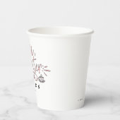 Liebe, Lachen und FREUNDE™ Pappbecher (Rückseite)