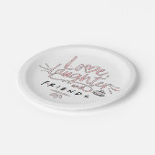 Liebe, Lachen und FREUNDE™ Pappteller (Schrägansicht)