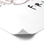 Liebe, Lachen und FREUNDE™ Poster (Ecke)