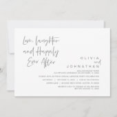 Liebe, Lachen und Glück danach, Entwicklung I Einladung (Vorderseite)