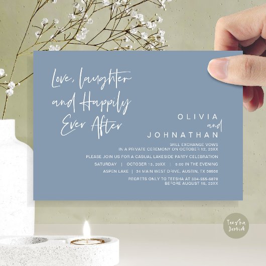 Liebe, Lachen und Glück danach, Entwicklung I Einladung