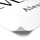 Liebe, Lachen und glücklich immer danach Poster (Ecke)