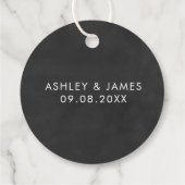 Liebe Lachen und glücklich immer nach dem Geschenk Geschenkanhänger (Rückseite)