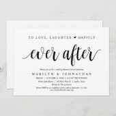 Liebe, Lachen und glücklich immer nach der Probe Einladung (Vorne/Hinten)