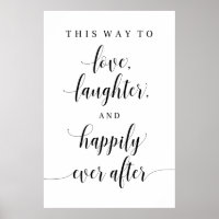 Liebe, Lachen und glücklich immer nach Hochzeit
