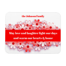 Liebe & Lachen Warmen Herz & Zuhause Blume