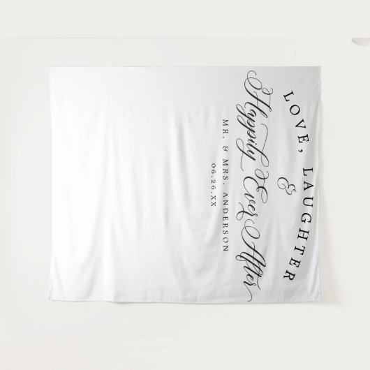 Liebe, Lacher-Hintergrund-Banner Wandteppich (Vorderseite (Horizontal))