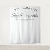 Liebe, Lacher-Hintergrund-Banner Wandteppich (Vorderseite)