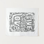 Liebe lacht live wandteppich (Vorderseite (Horizontal))