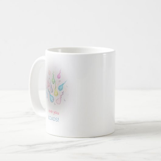 Liebe laden Sie Tasse (Vorderseite Links)