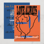 Liebe lädt immer ein einladung (Vorne/Hinten)