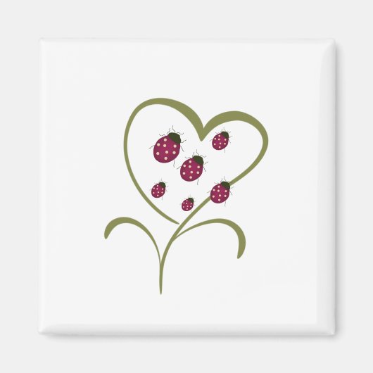 Liebe Ladybugs Magnet (Vorne)