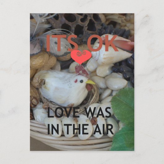 Liebe lag in der Luft Postkarte (Vorderseite)
