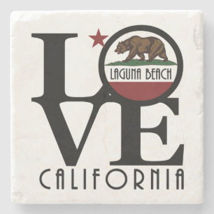 LIEBE Laguna Beach CA Steinuntersetzer