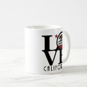 LIEBE Laguna Beach California 11oz Kaffeetasse (VorderseiteRechts)