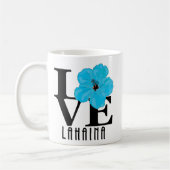 LIEBE Lahaina Blue Hibiskus 11oz Kaffeetasse (Links)
