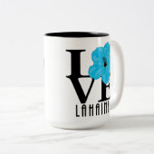 LIEBE Lahaina Blue Hibiskus 15oz Zweifarbige Tasse (VorderseiteRechts)