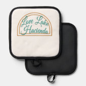 Liebe Lake Hacienda Pot Holder Topflappen (Vorderseite/Rückseite)