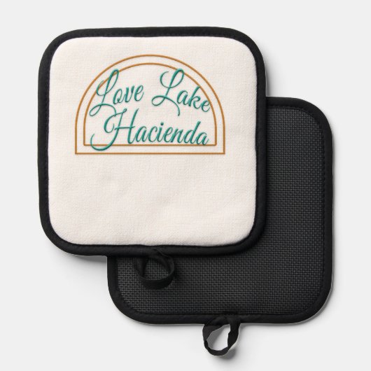 Liebe Lake Hacienda Pot Holder Topflappen (Vorderseite/Rückseite)