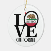 LIEBE Lake Tahoe Kalifornien Keramik Ornament (Links)
