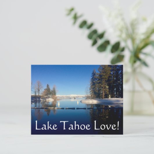 Liebe Lake Tahoe Postkarte (Stehend Vorderseite)