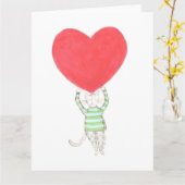 Liebe, l'amour, amore Karte (Gelbe Blume)