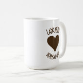 Liebe Lancaster, PA Pennsylvania Dutch Amish Foods Kaffeetasse (VorderseiteRechts)