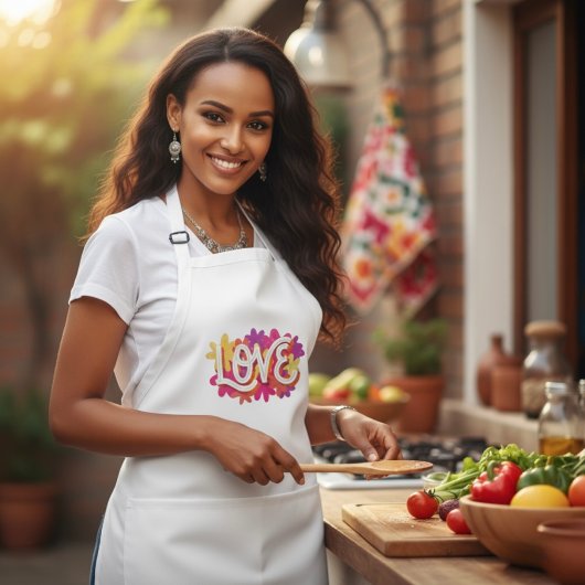 LIEBE Lange Schürze