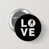 Liebe Langlaufen Button (Vorne & Hinten)