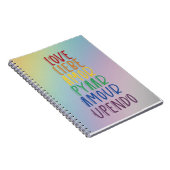 Liebe Languages Spiral Notebook Notizblock (Rechte Seite)