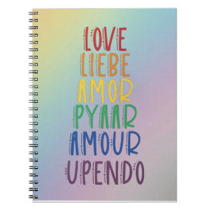 Liebe Languages Spiral Notebook Notizblock