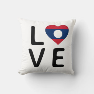 Liebe - Laos-Flagge Kissen