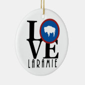 LIEBE Laramie Wyoming Keramik Ornament (Rechts)