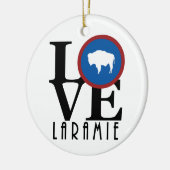 LIEBE Laramie Wyoming Keramik Ornament (Links)