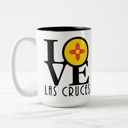 LIEBE Las Cruces 15oz Zweifarbige Tasse (Links)