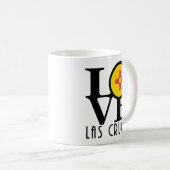 LIEBE Las Cruces New Mexico 11oz Kaffeetasse (VorderseiteRechts)
